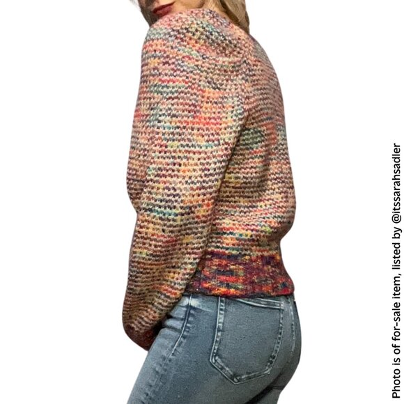 Design History Knit Crewneck Sweater (Color: Multicolor, Size: XS) - Picture 5 of 9